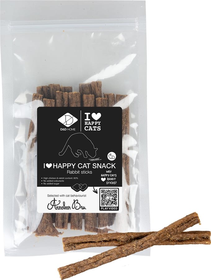 I Love Happy Cats Kauwsnacks - Kippen & Konijnen - 70gr