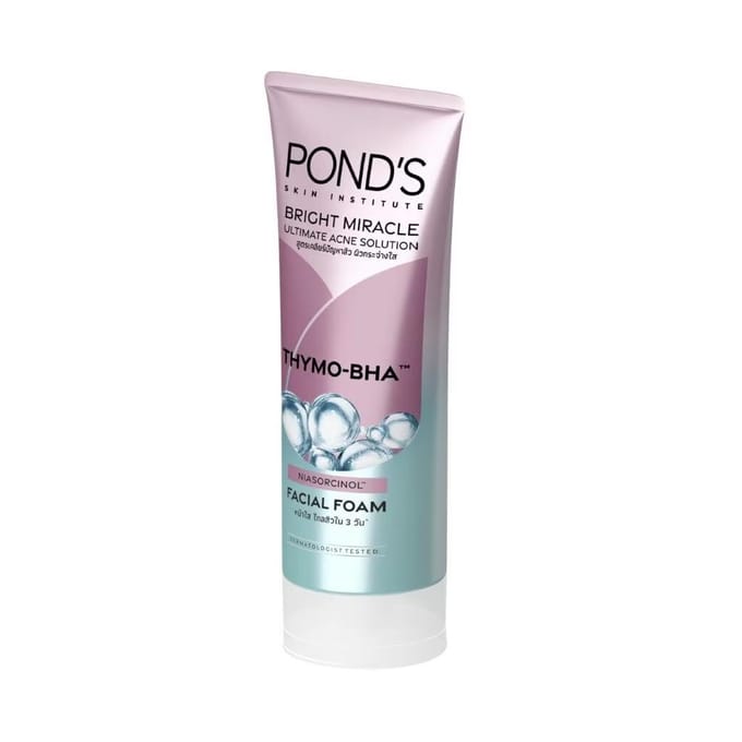 Pond'S Bright Miracle Ultimate Acne Solution THYMO-BHA Gezichtsschuim 90 g. 90 g. gray