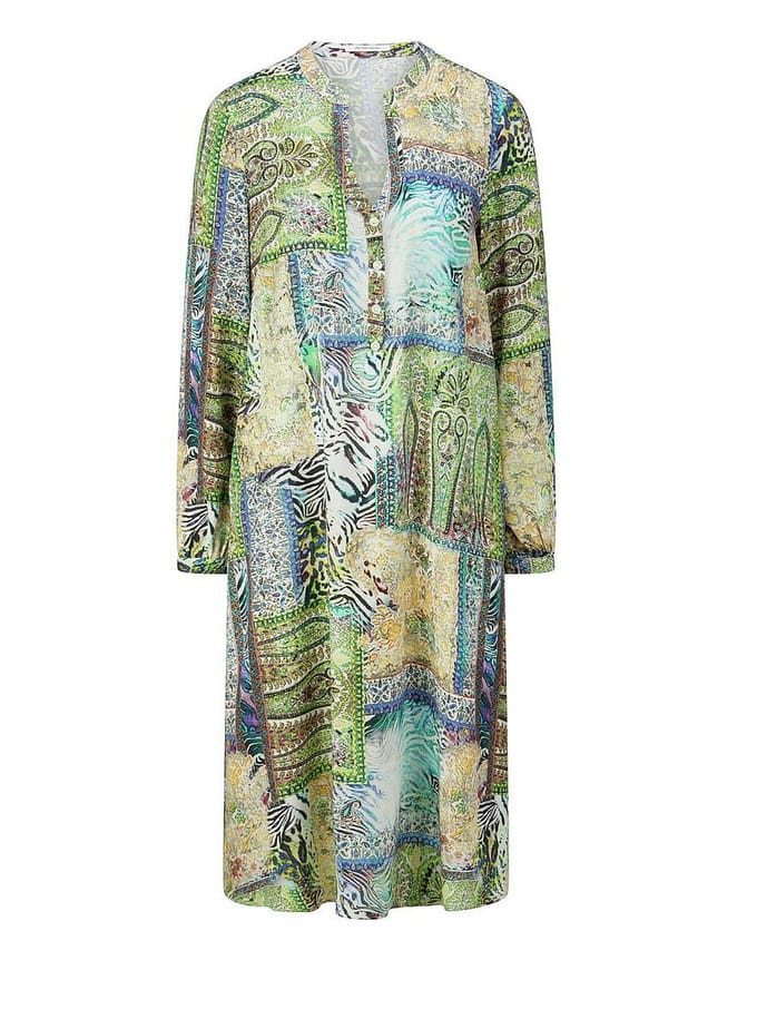 Jurk lange mouwen Van Peter Hahn multicolour