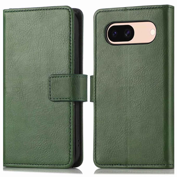 imoshion Hoesje - Geschikt voor Google Pixel 8a - Luxe Bookcase - Groen