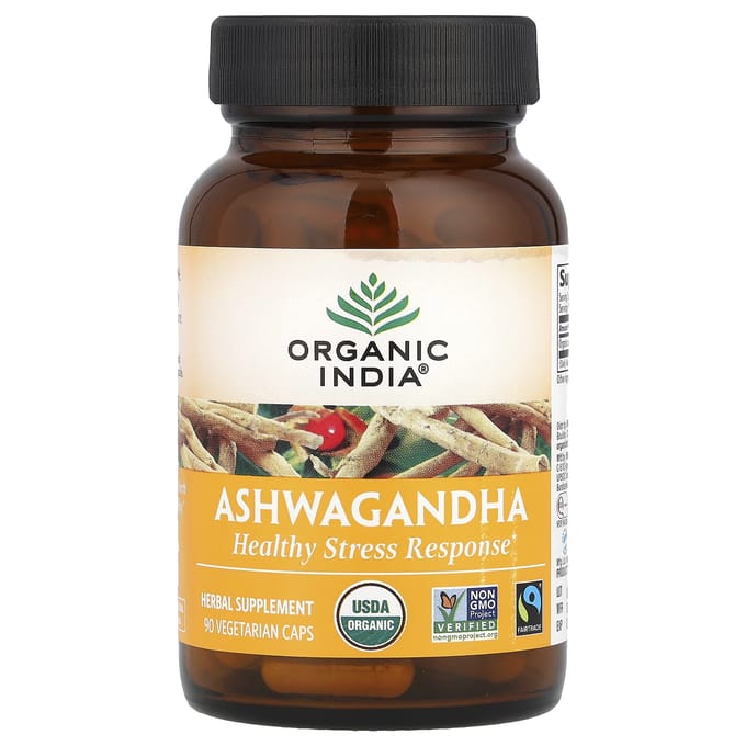Inde biologique, Ashwagandha, 90 gélules végétales