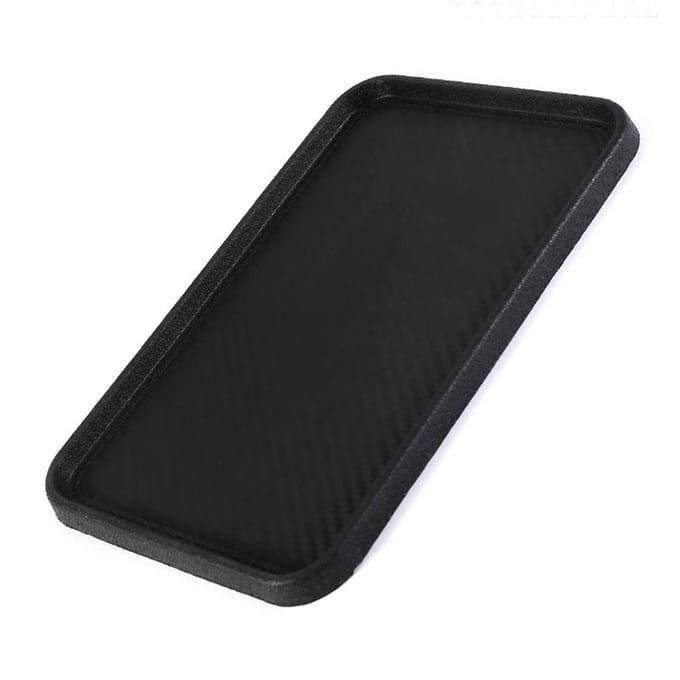 Dashboard Antislipmat Silicone Antislip Auto Dashboard Mobiele Telefoon Houder Pad Bakje voor Sleutels Kleingeld black