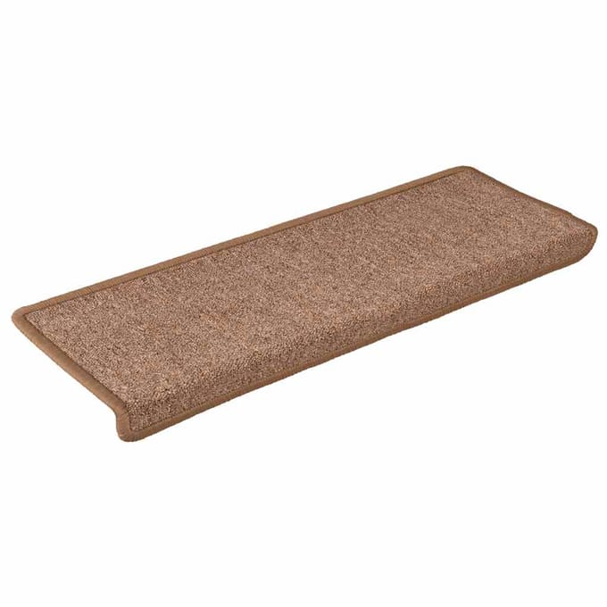 vidaXL - Trapmatten - 30 - st - 65x21x4 - cm - Bruin - Rechthoekige - Rand