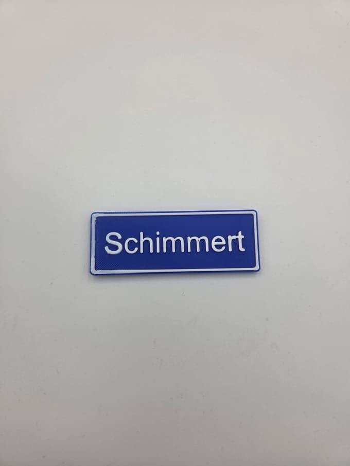 Koelkast Magneet plaatsnaam 8 X 3 CM Schimmert