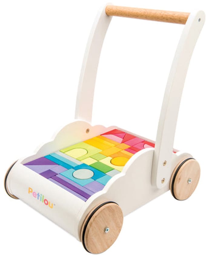 Le Toy Van LTV - Rainbow Baby Walker & Puzzle - 45 Blocks - Original Version.