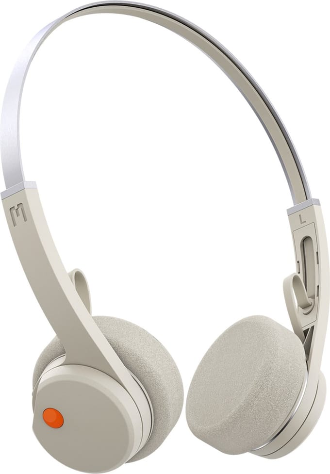 MONDO Draadloze Hoofdtelefoon - On-Ear - Bluetooth 5.3 - Hoofdtelefoon - RETRO - Grijs Beige