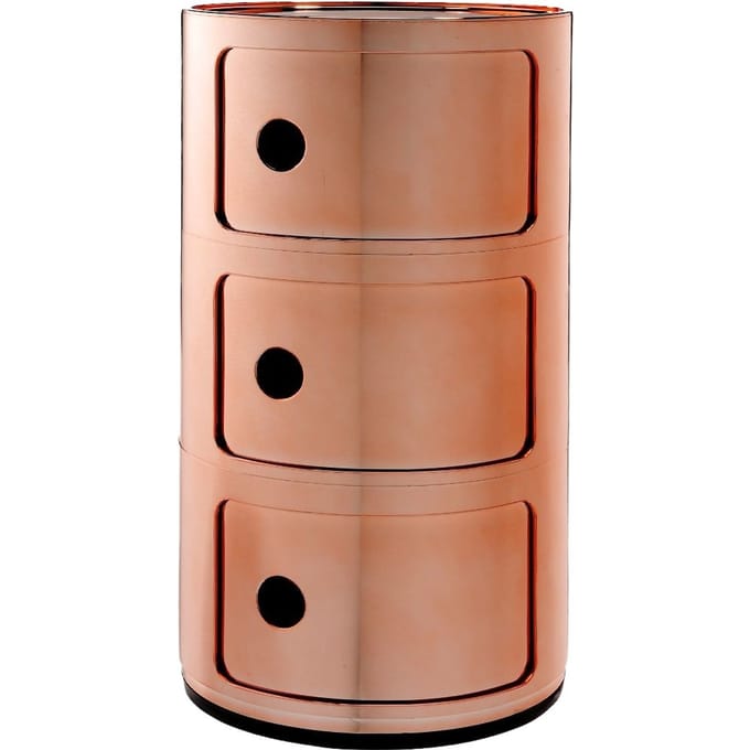 Kartell - Componibili Container - 3 elementen - koper - brons