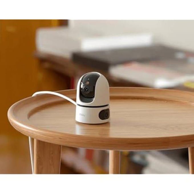 Imou Ranger Dual 10MP - Beveiligingscamera - Wit - Beveiligingscamera Binnen - Camera Met Dubbele Lens 2x 5MP - Slim Kleurennachtzicht - 360° Dekking Door Verstelbare Dubbele Lens - Persoons- En Huisdierendetectie - Abnormale Geluidsdetectie
