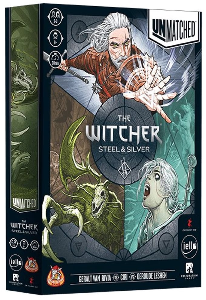 White Goblin Games bordspel The Witcher Steel and Silver Unmatched 9+.