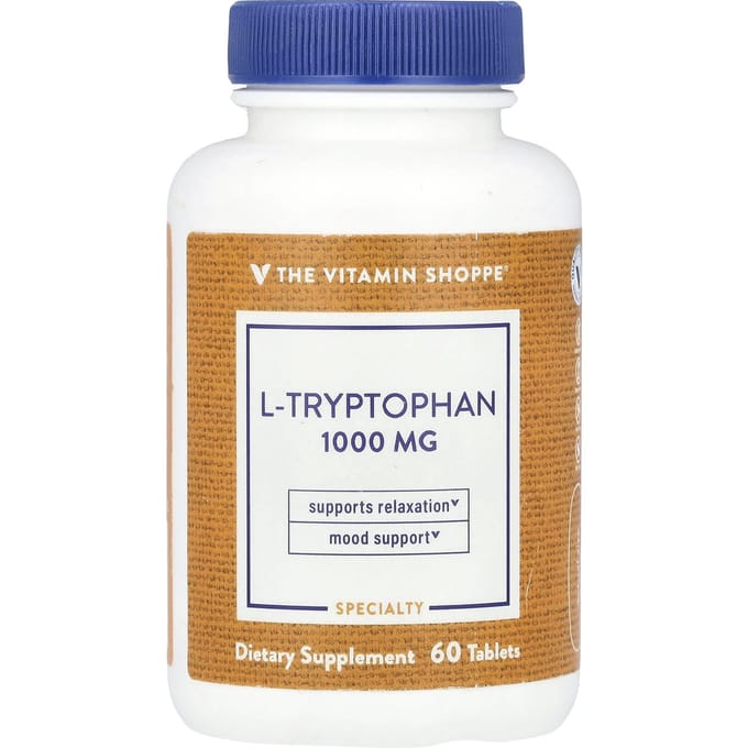 The Vitamin Shoppe, l-tryptofaan, 1.000 mg, 60 tabletten