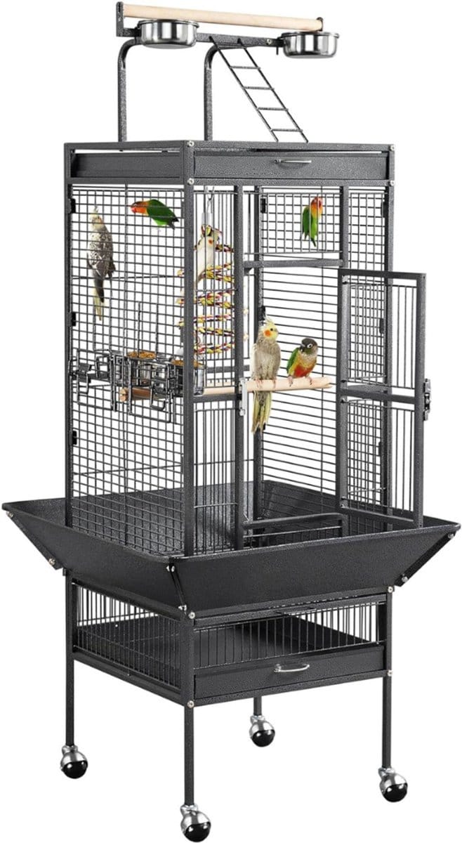 Core® Kamervoliere - Vogelvoliere - Voliere - Zwart - 66cm x 46cm x 156cm