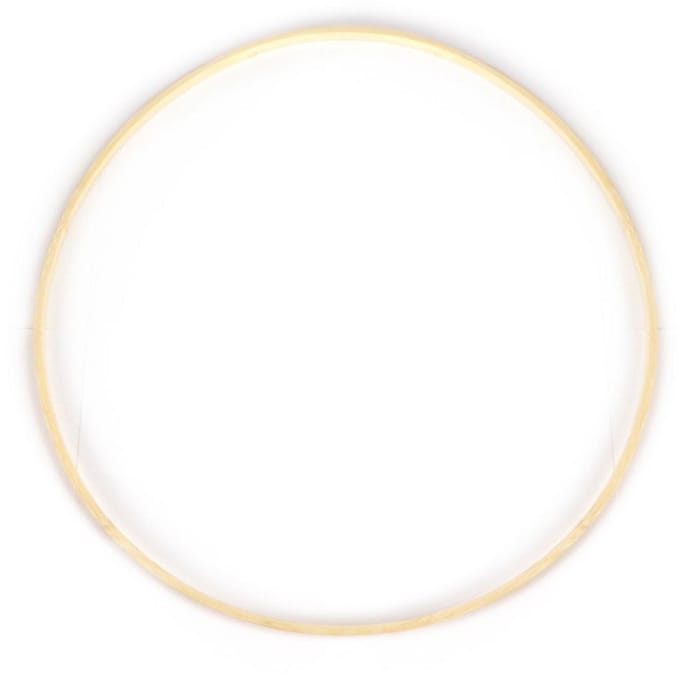 Graine Creative bamboe ring knutselmateriaal 35 cm multicolor.