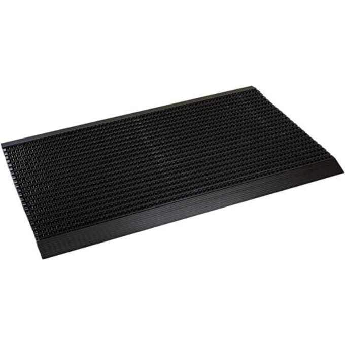 Hamat Outline deurmat buiten - Pure black - 50 x 80 cm