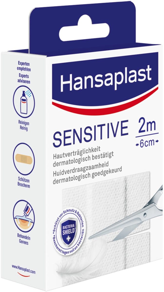 Hansaplast Sensitive - 6 x 2 meter - Voordeelverpakking