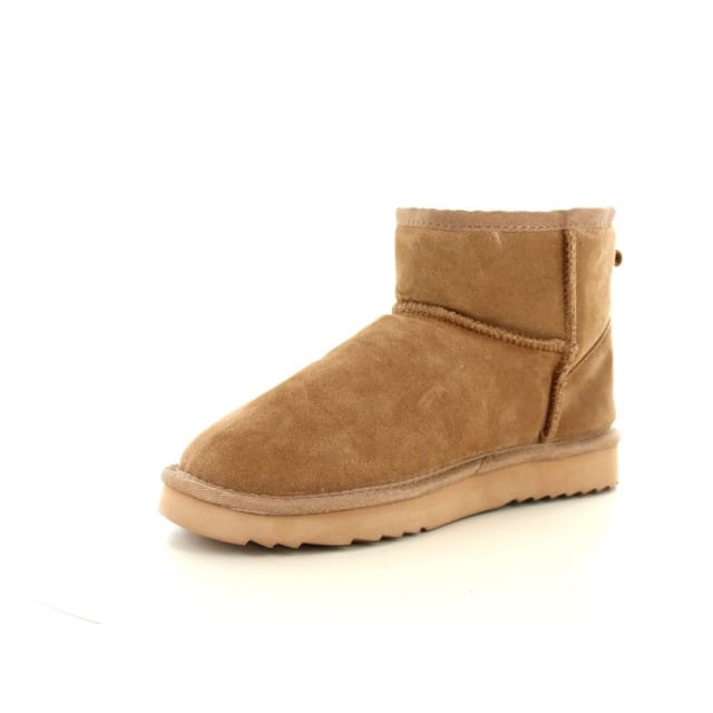 Warmbat Wallaby Suede Boot Dames Laarzen - Cognac