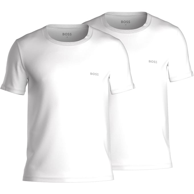 HUGO BOSS Comfort T-shirts relaxed fit (2-pack) - heren T-shirts O-hals - wit