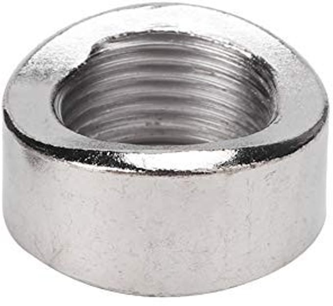 Dailygoods- Zuurstofsensor - Gekerfde Moer - 2 Stuks - M18 - Roestvrij Staal - Hoogwaardige Kwaliteit