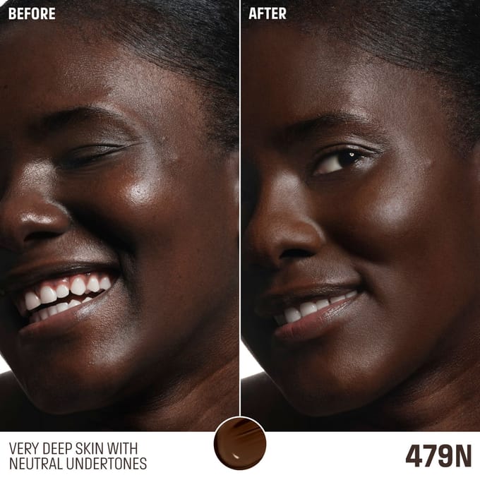 MAKE UP FOR EVER HD Skin Perfecting & Balancing Foundation (Various Shades) - 479N Onyx