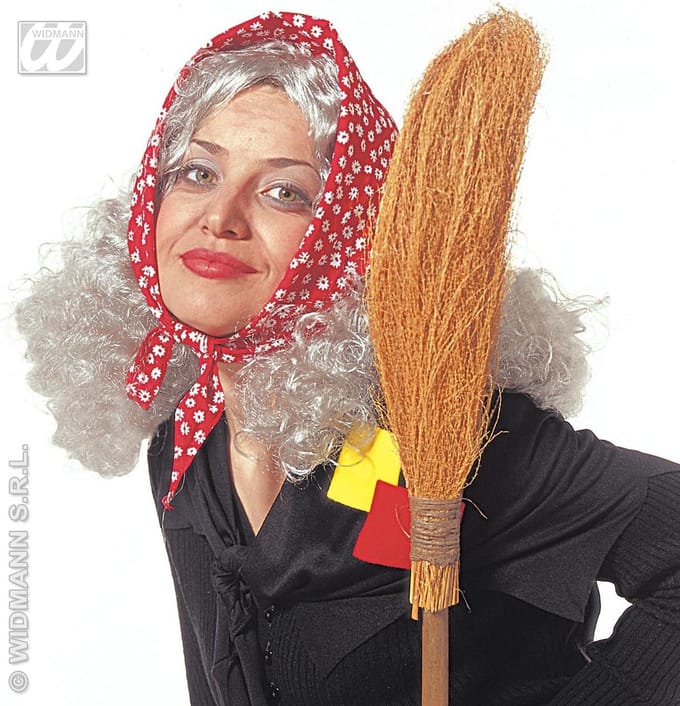 Oma pruik met bandana