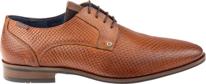 Berkelmans OULTON Cognac print - Wijdte G 1/2 maat 39