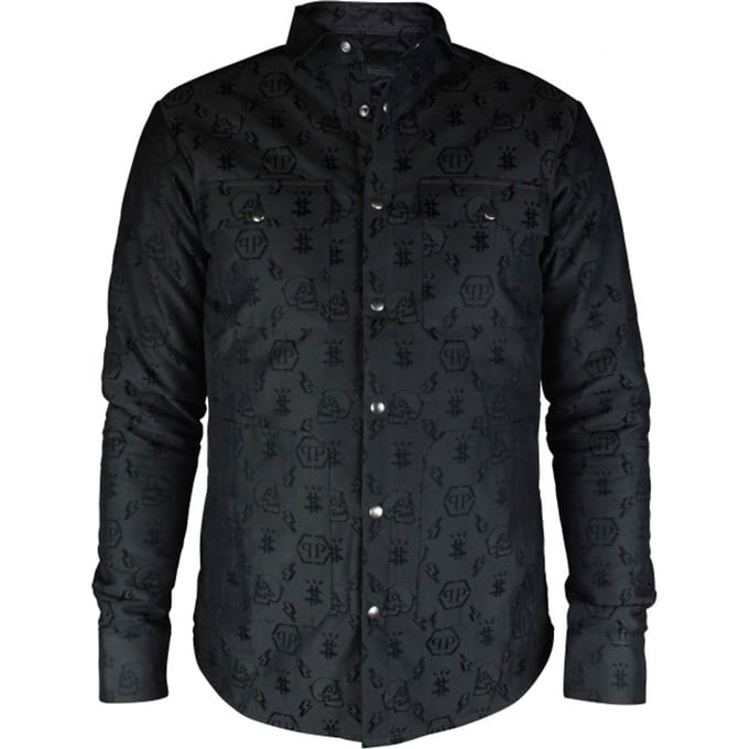 Philipp Plein LS Monogram overhemd Zwart