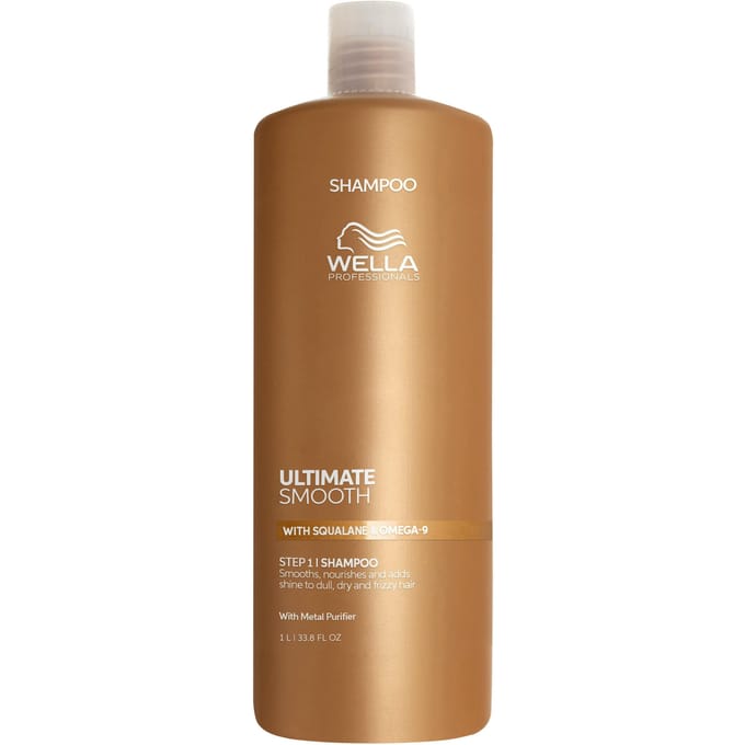 Wella Professionals Ultimate Smooth Shampoo - voor Droog & Pluizig Haar - 1000 ml