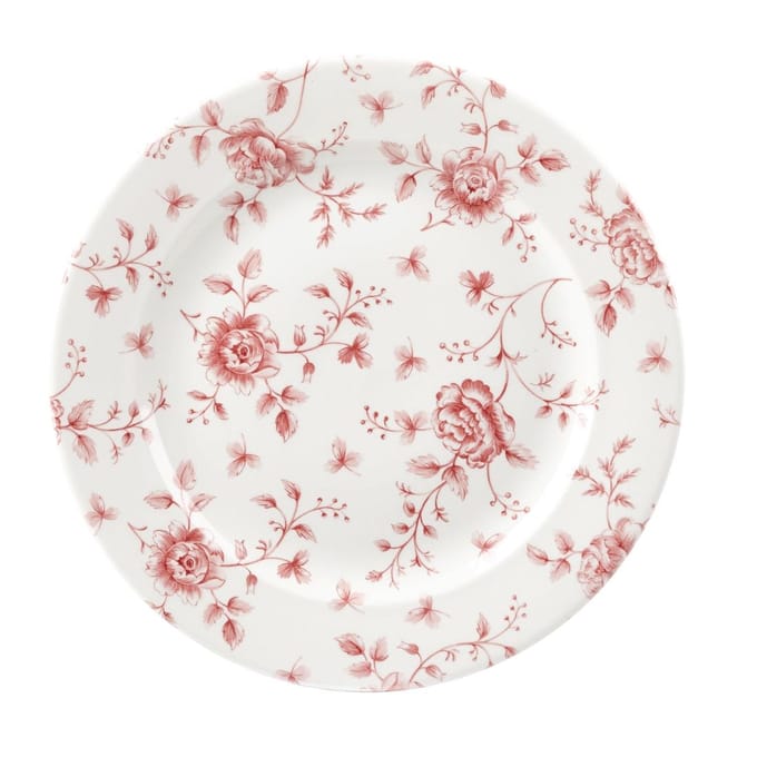 Churchill Rose Chintz Cranberry Borden 276mm (6 stuks)
