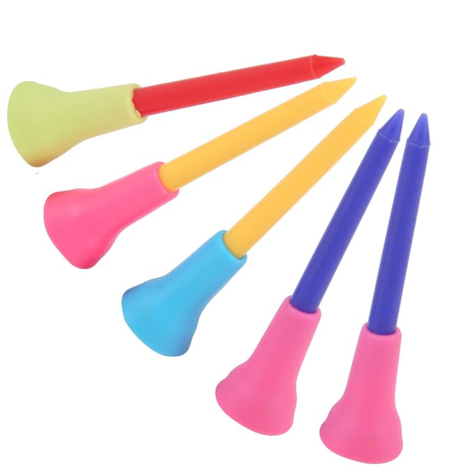 5 Stuks/Pak Golf Tees Plastic Balhouder Rubberen Kussen Buitensporten Trainingsaccessoires blue