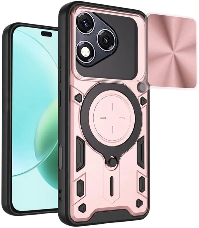 Hoesje geschikt voor HONOR 400 Lite - Techsuit CamGuard Pro Back Cover - Roségoud