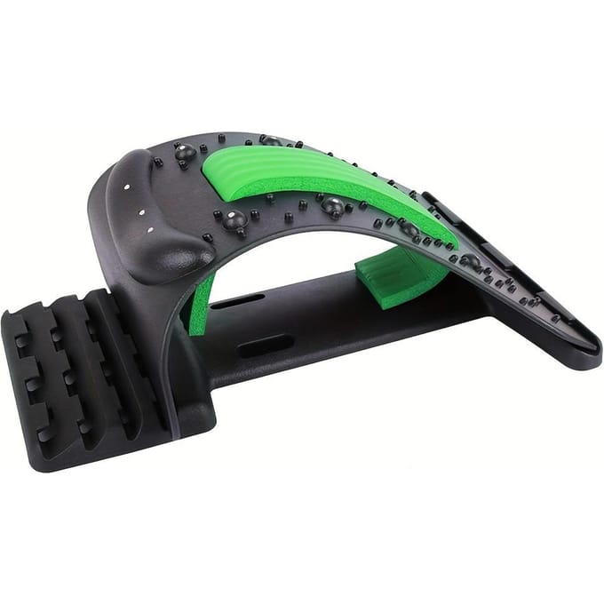 Relaxeur Cou Épaules Dispositif de Traction Cervicale Planche de Massage Acupression pour Soulagement Douleurs Cou Dos Étireur Support vert