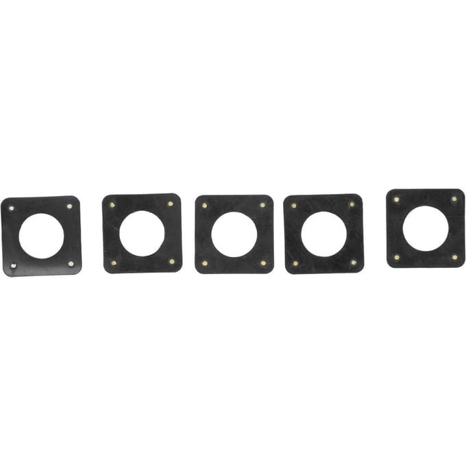 5 Stuks 42 Stappenmotor Demper Silicone Schokdemper Dempingspakking voor 3D-printer 2mm black