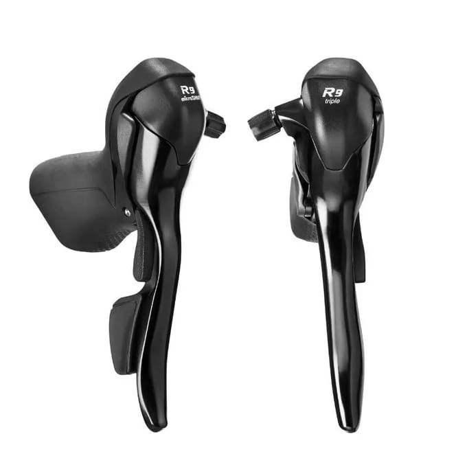 Paar dubbele aluminium rijhendels Microshift Shimano