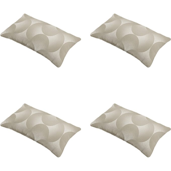 Madison - Sierkussen Napels - Taupe - 30x50x10cm - Set van 4