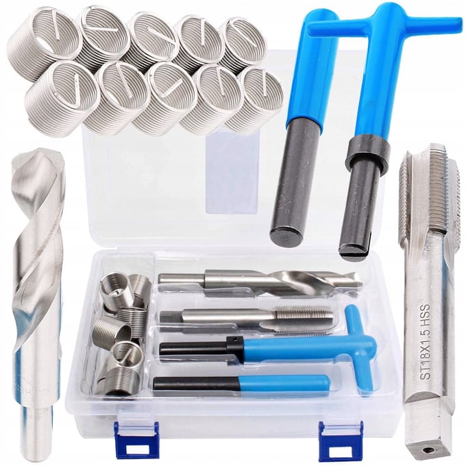 Reparatieset Schroefdraad M18x1,5 Helicoil - Complete set