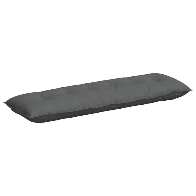 vidaXL - Rugkussen - Donkergrijs - 200 - x - 19 - x - 50 - cm - Stof