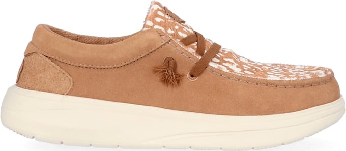 HEYDUDE - Wendy Comf Luxe Dames Instappers Tan - Maat 40