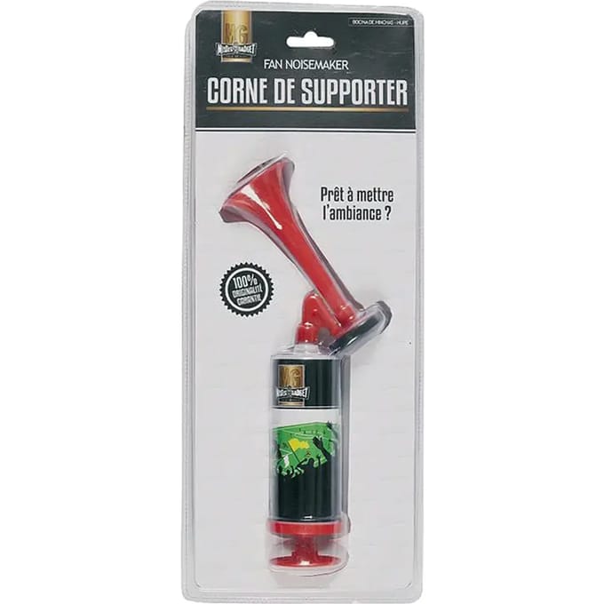 Home deco factory Supporter toeter met handpomp - op luchtdruk - 24 cm - stadion
