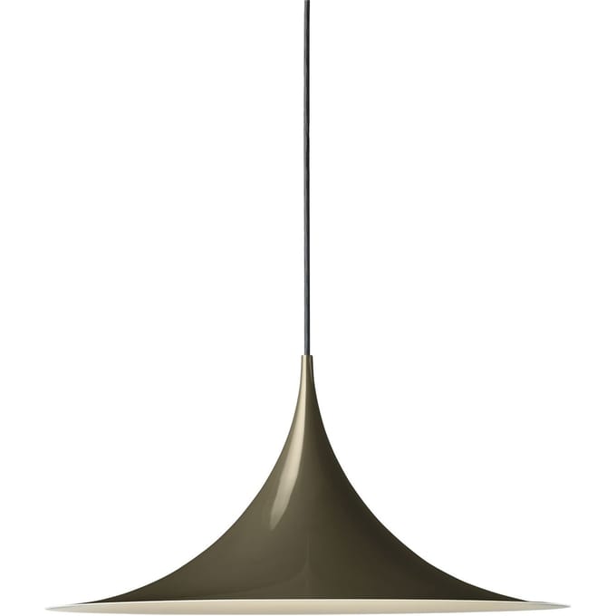 Gubi Hanglamp Semi, Ø 60 cm, glanzend cacaobruin