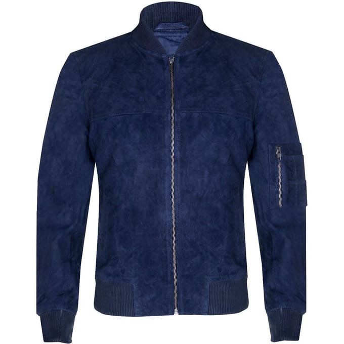Suède truckershirt denim leren jack