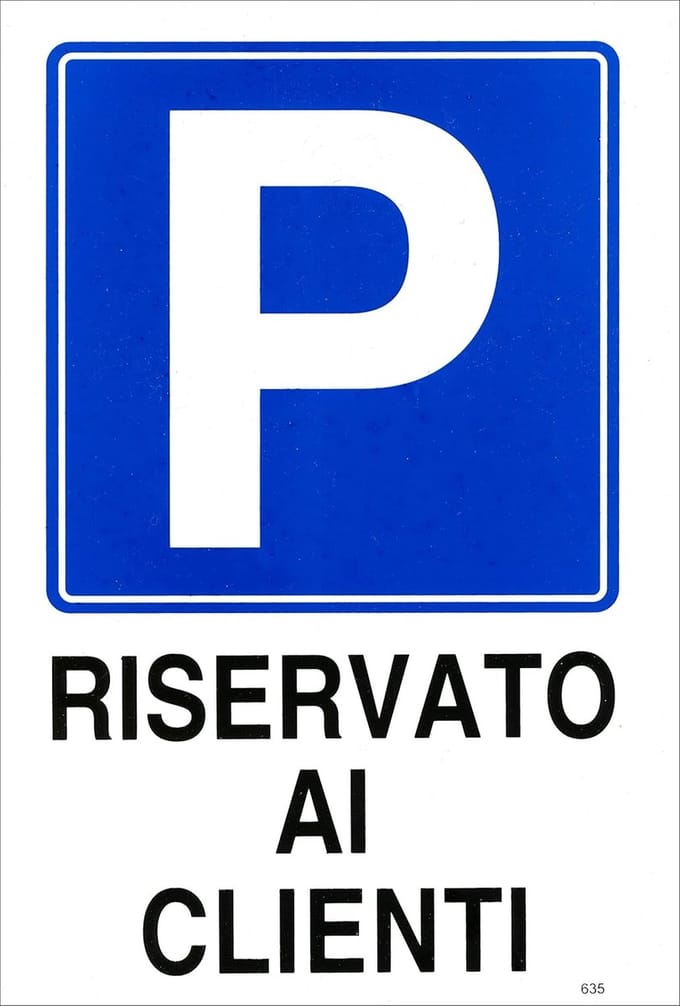 Parkeerplaatsbord Klantenservice Kunststof Gecoat 20x30 cm