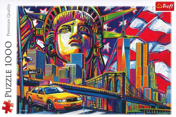 Puzzel 1000 pcs - Kleuren van New York