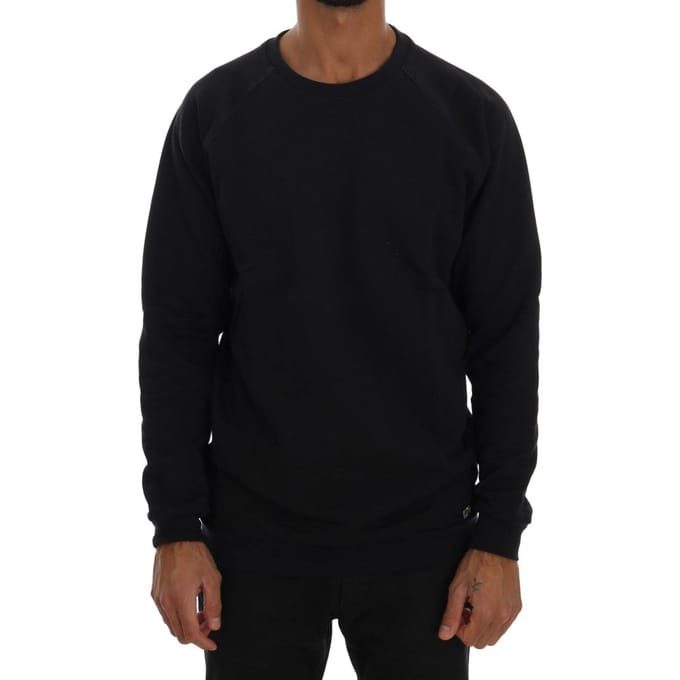 Daniele Alessandrini Blauwe Crewneck Katoenen Trui