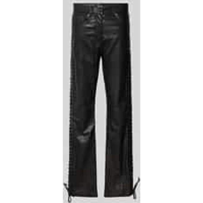Leren broek met 5-pocketmodel