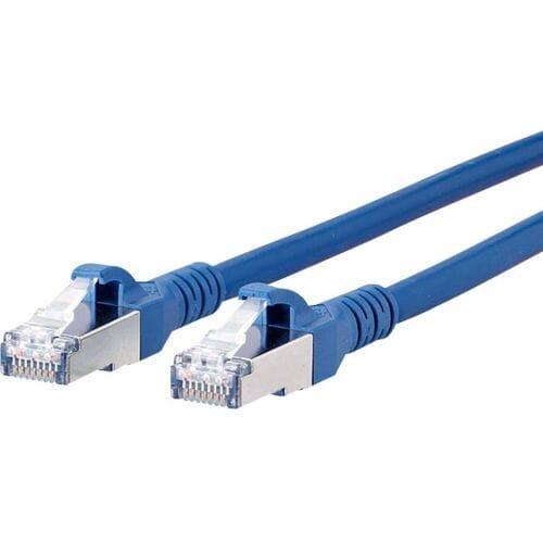Metz Connect 1308455044-E RJ45 Netwerkkabel, patchkabel CAT 6A S/FTP 5.00 m Blauw Snagless 1 stuk(s)