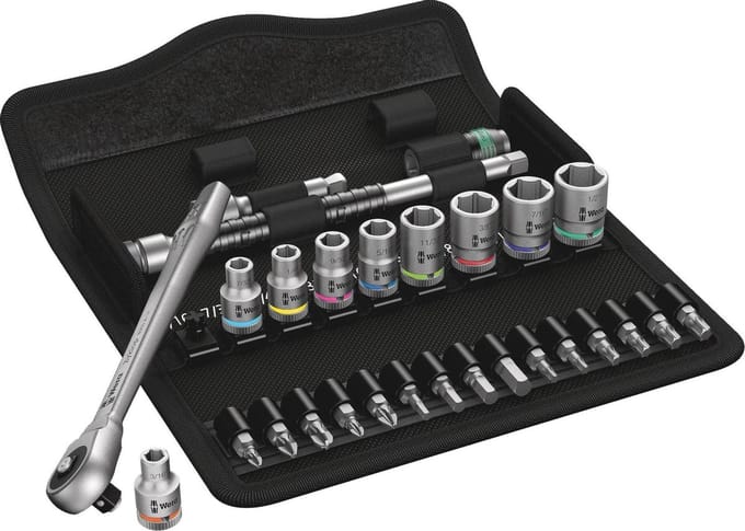 Wera 8100 SA 10 Zyklop ratelset 1/4"