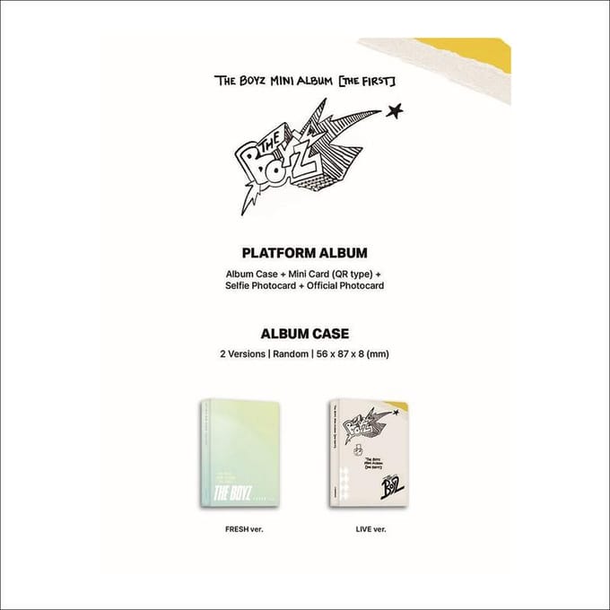 THE BOYZ - LA PREMIÈRE Plateforme Ver. (FRAIS Ver. / EN DIRECT Ver.) RANDOM white
