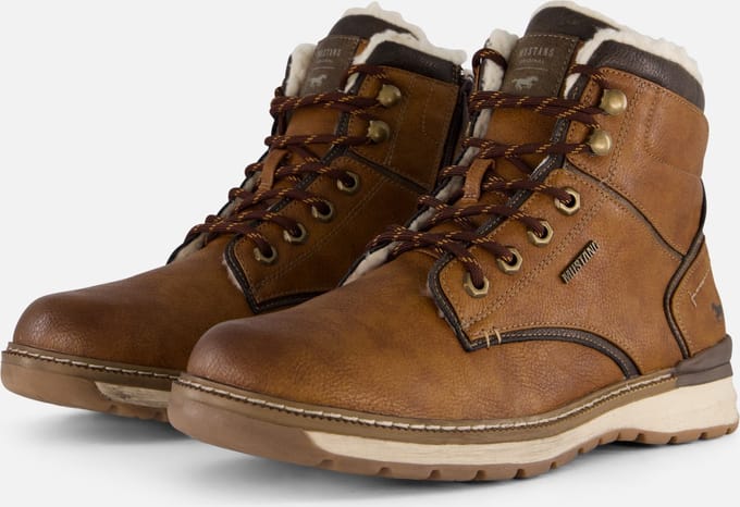 Mustang Veterboots cognac Synthetisch - Maat 43