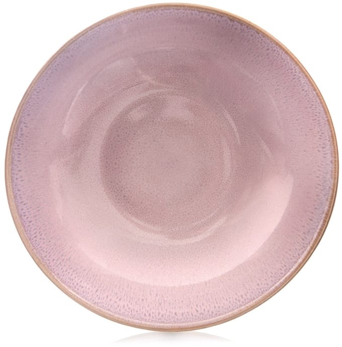 Diep Bord Keramiek Roze 21 cm - Soepbord - Diepe Borden - Pastabord