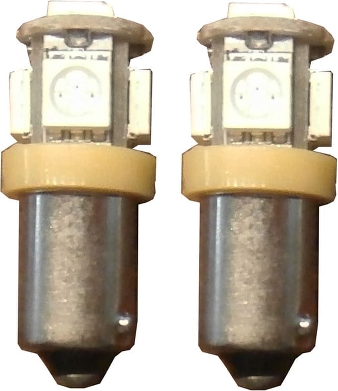 5 SMD LED H6W / BAX9s oranje