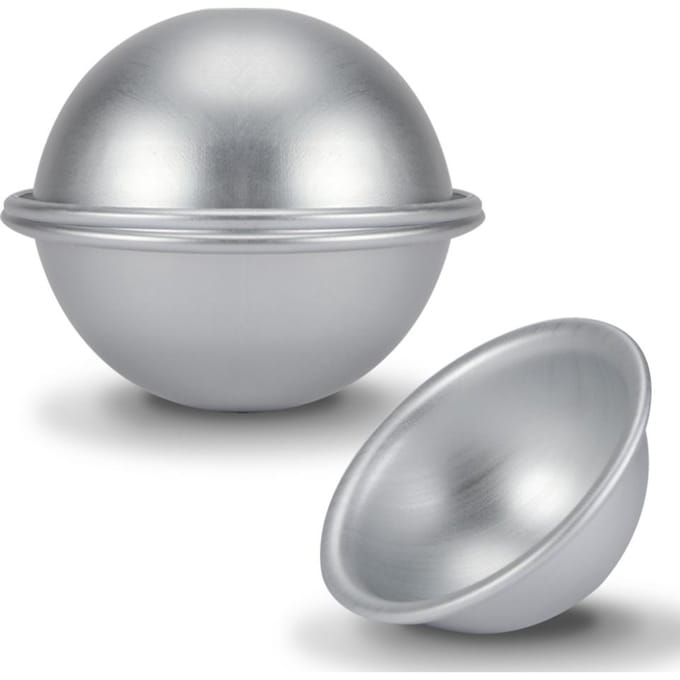 9cm Halve Cirkel Vorm Aluminium Halfrond Chiffon Cake Pan Bikini Cake Dessert Pudding Bakvorm gray